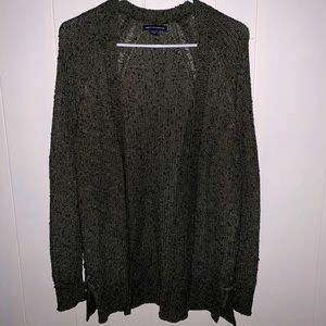 American eagle green knit cardigan sweater